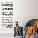Ver imagem 1 de Adesivo Decorativo de Parede Deus Dai-me a Serenidade-Grande 98x51cm