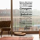 Ver imagem 2 de Adesivo Decorativo de Parede Deus Dai-me a Serenidade-Grande 98x51cm