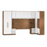 Quarto Casal Modulado Irlanda 7 Peças (3 Armários + 1 Ponte Aérea + 3 Complementos) Qcm158 - 3