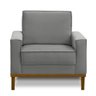 Kit 2 Poltronas Decorativa Living com Base Lavinia Linho Adonai Estofados - 3