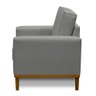 Kit 2 Poltronas Decorativa Living com Base Lavinia Linho Adonai Estofados - 4