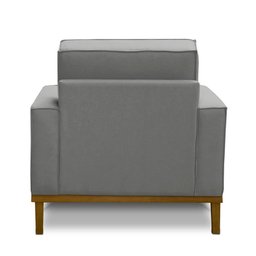Kit 2 Poltronas Decorativa Living com Base Lavinia Linho Adonai Estofados - 5