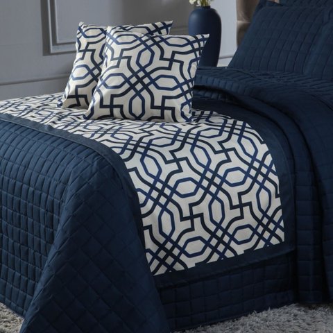 Kit Peseira Cama King com Capa de Almofada Decoração Quarto 3 Peças