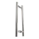 Ver imagem 1 de Puxador Inox Polido H Redondo 40x30cm Duplo Diâmetro 25mm