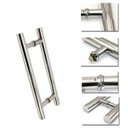 Ver imagem 5 de Puxador Inox Polido H Redondo 40x30cm Duplo Diâmetro 25mm