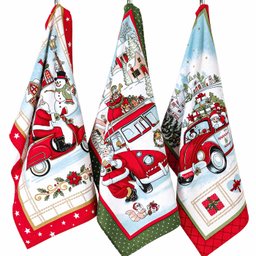 Kit 12 Pano Prato Copa Cozinha Dohler 100% Algodão Natal 102 - 2