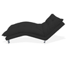 Recamier Divã Estofada Psicologia Consultório Clínica Diva Suede Preto - LM DECOR - 2