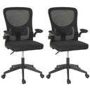 Ver imagem 1 de Kit 2 Cadeiras de Escritório Giratória Mônaco com Relax e Regulagem de Altura - All Black