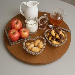 Prato Giratório para Servir na Mesa de Jantar 50 Cm - Mel - 2