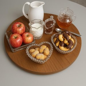 Prato Giratório para Servir na Mesa de Jantar 50 Cm - Mel