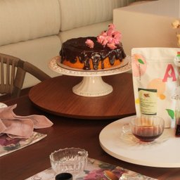 Prato Giratório para Servir na Mesa de Jantar 70 Cm - Castanho - 5