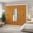 Ver imagem 1 de Guarda Roupa 8 Portas Espelho Central Gran Prime-grand Line