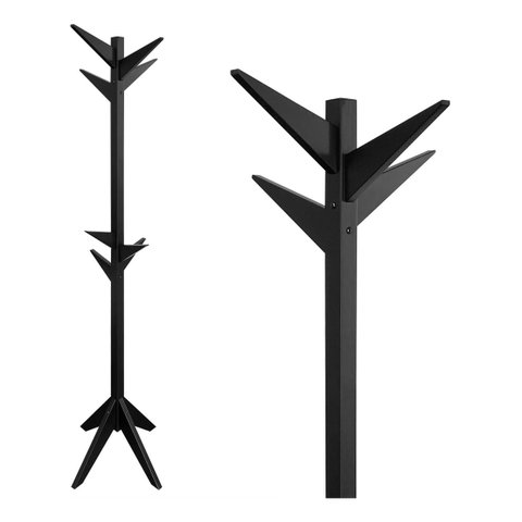 Cabideiro Infantil Reticulado Mancebo Madeira de Pé e Arara Resion Cabideiro Reticulado Preto