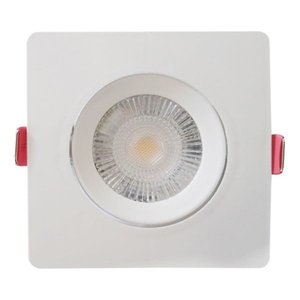 Kit 5 Spot LED Quadrado Direcionavel 5W Avant Pack 5