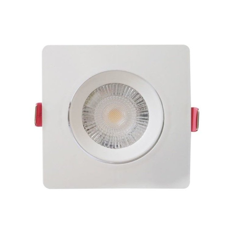 Kit 5 Spot LED Quadrado Direcionavel 5W Avant Pack 5