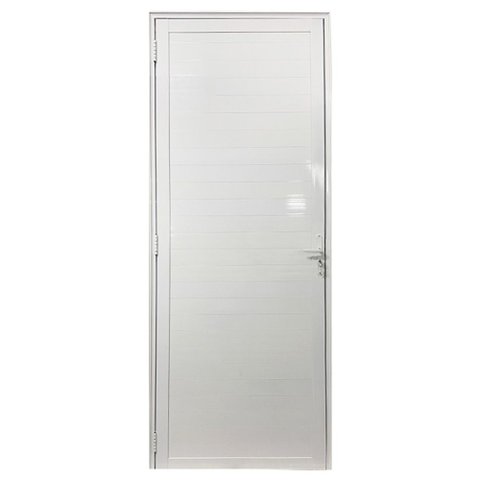 Porta Lambril com Maçaneta Alumínio Branco Linha 25:Esquerda/ 210 x 70