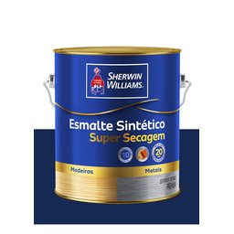 SHERWIN WILLIAMS ESMALTE SINTÉTICO SUPER SECAGEM AZUL DEL REY 3,6L - 1 SHERWIN WILLIAMS ESMALTE SINTÉTICO SUPER SECAGEM AZUL DEL REY 3,6L - 1