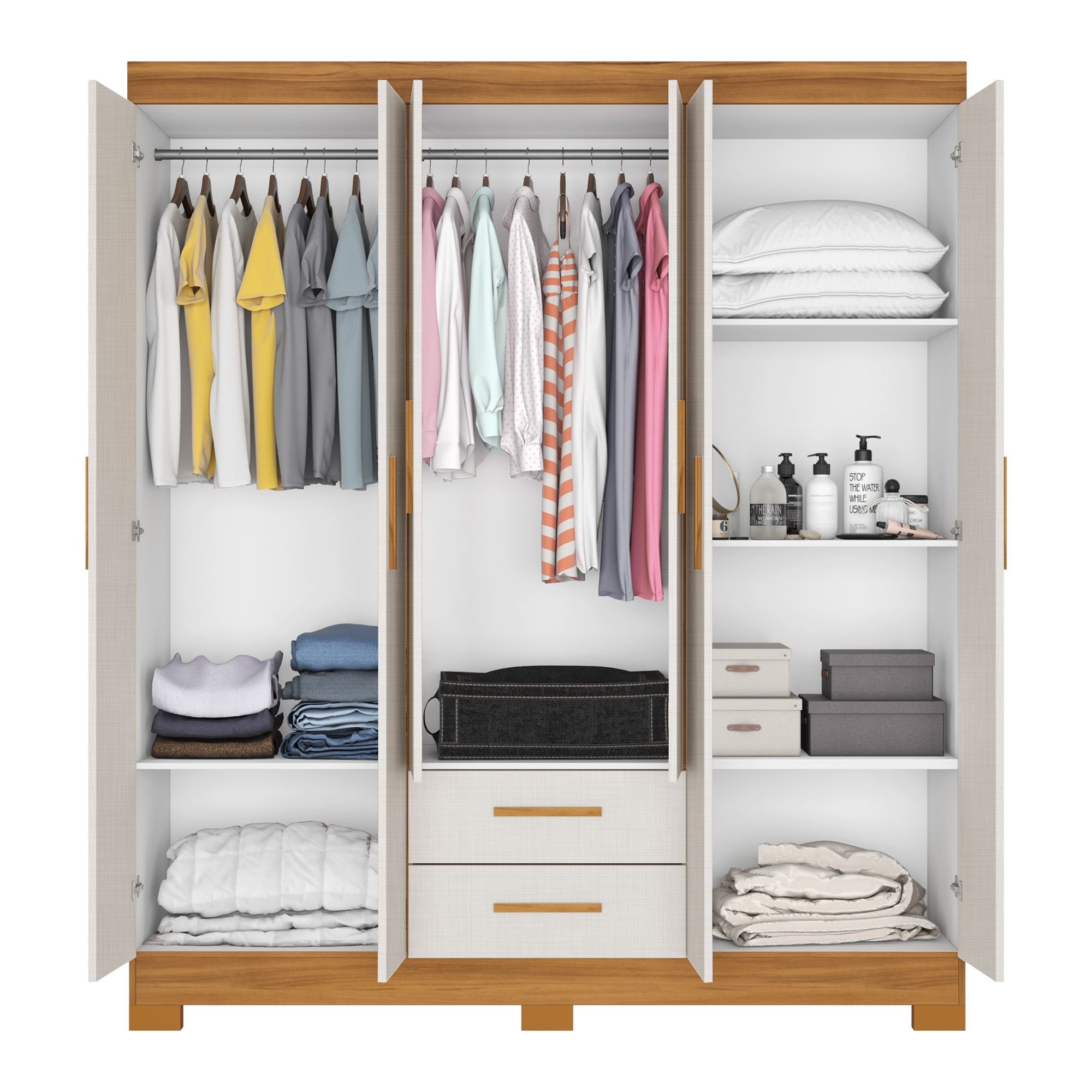 Guarda-roupa Roupeiro Nt 5130 6 Portas 2g Notável Móveis