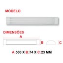Ver imagem 3 de Luminária Led Linear Fit 18w Sobrepor Branca Avant 50 Cm