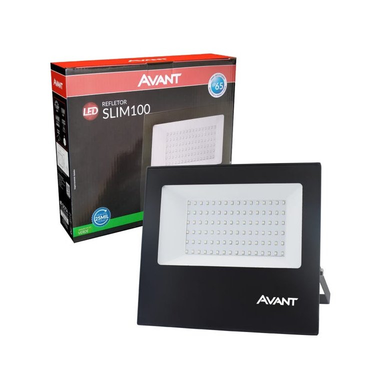 Refletor slim 100W Verde AVANT