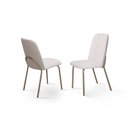 Ver imagem 3 de Jogo 2 Cadeiras de Jantar Luxo Estofada Linho Off White