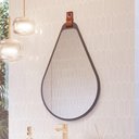 Ver imagem 1 de Espelheira Para Banheiro Gota MGM 76cm MDF Cinza Titanium