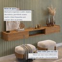 Ver mais imagens de Aparador Suspenso Apolo 100% MDF 2 Gavetas 180cm Naturale