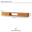 Ver imagem 3 de Aparador Suspenso Apolo 100% MDF 2 Gavetas 180cm Naturale