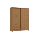 Ver imagem 1 de Guarda Roupa Casal 3 Portas (1 de Correr) e 2 Gavetas C533 Freijó - Kappesberg