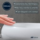 Ver imagem 4 de Cuba Banheiro Lavabo Em Louça Branca Sobrepor Oval Tubrax