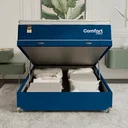 Ver imagem 6 de Cama Box Baú Viúva + Colchão Comfort Class Pillow Top Azul/suede Azul