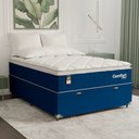 Ver imagem 7 de Cama Box Baú Viúva + Colchão Comfort Class Pillow Top Azul/suede Azul