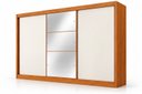 Ver imagem 2 de Guarda Roupa Casal com Espelho 3 Portas 6 Gavetas Wood Marrom/Cinamomo Fendi
