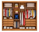 Ver imagem 4 de Guarda Roupa Casal com Espelho 3 Portas 6 Gavetas Wood Marrom/Cinamomo Fendi