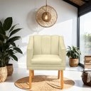 Ver imagem 2 de Kit Poltrona Cadeira para Sala Confortável e Moderna Mila Suede