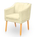 Ver imagem 4 de Kit Poltrona Cadeira para Sala Confortável e Moderna Mila Suede