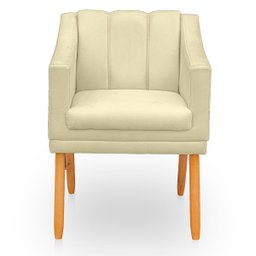 Kit Poltrona Cadeira para Sala Confortável e Moderna Mila Suede - 6
