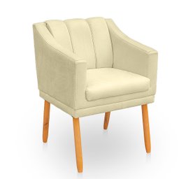 Kit Poltrona Cadeira para Sala Confortável e Moderna Mila Suede - 5