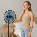 Ver imagem 2 de Ventilador Coluna 127V de Chao Potente Profissional 3 Velocidades 45W Coluna Pedestal Giratorio 3 Ve