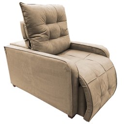 Poltrona Retratil e Reclinavel com Rodape Regulavel Sala Quarto Amamentação Azera Capuccino - 3