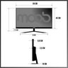 Monitor Gamer 75Hz LED 24 Polegadas Moob Full Hd Widescreen Entrada HDMI e Saída de Áudio - 3