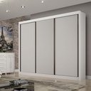 Ver imagem 4 de Guarda Roupa Casal 3 Portas Gold Branco – Leifer Móveis