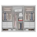 Ver imagem 2 de Guarda Roupa Casal 3 Portas Gold Branco – Leifer Móveis