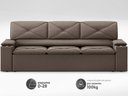 Ver imagem 4 de Sofá com Porta Copos Retrátil e Reclinável Pop 2,05m Velosuede Marrom - Netsofas