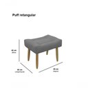 Ver imagem 6 de Puff Banqueta Decorativo Pés Madeira Rosa Bebê