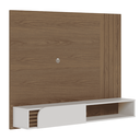 Ver imagem 1 de Home Suspenso San Diego 136cm para Tv até 60 Pol Ripado 1 Porta Amêndoa Off White