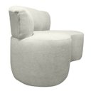 Ver imagem 4 de Poltrona Namoradeira Orgânica Plaza 2m Redondo Bouclê Bege Sofa Store