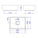 Ver imagem 5 de Cuba de Apoio Deca Slim 40x30 L.13040.22 Retangular Marrom Fosco