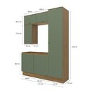 Ver imagem 4 de Conjunto para Banheiro Kappesberg Celeste 6 Peças Nogueira/verde 170cm