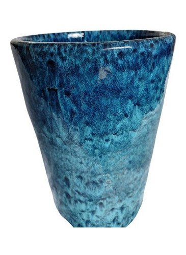 Vaso Cerâmica Esmaltado Cilindro Liso 2 - 4